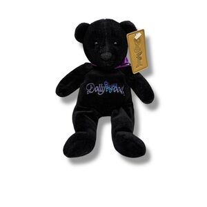 Dollywood Black Bear Plush Stuffed Animal‎ NEW Small Theme Park Souvenir